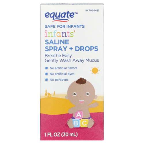 Equate Infants' Saline Spray/Drops, 1 fl oz HSA/FSA Eligible
