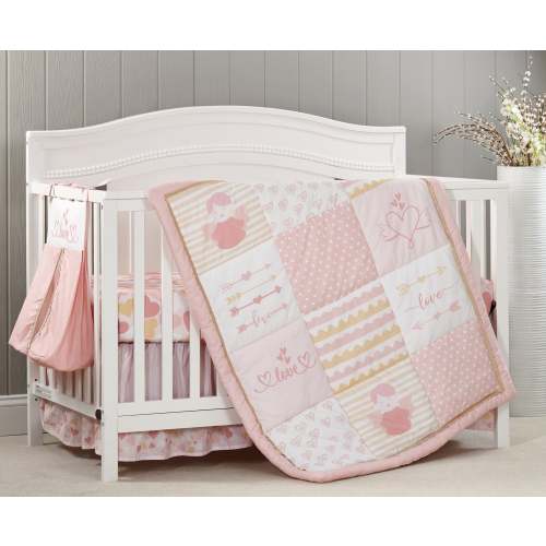 Baby Love 4 pc Baby Crib Nursery Bedding Set