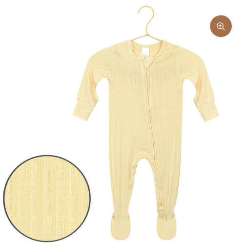 Birdie Ribbed Zipper Footies