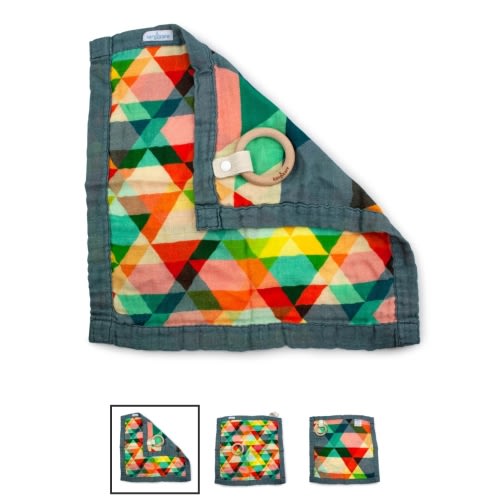 Kanga Care Reversible Teething Blanket Lovey :: Finn