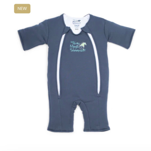 Navy Blue Baby Merlin’s Magic Sleepsuit – Premium 100% Cotton Baby Sleepwear