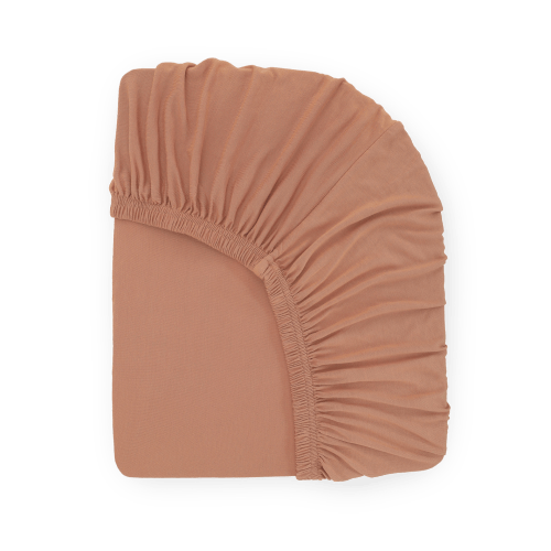 Stretch Knit Mini Crib Sheet - Terracotta