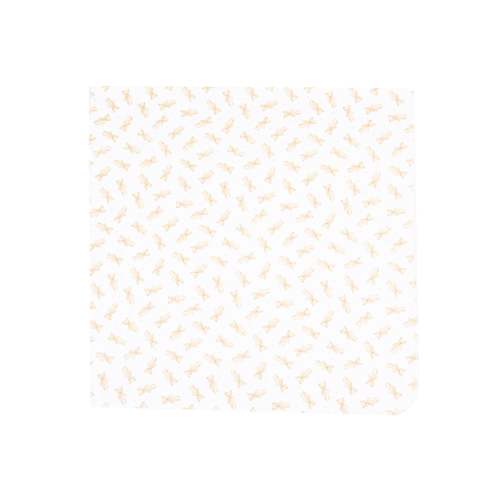 Teddy Print Swaddle Blanket - Ivory