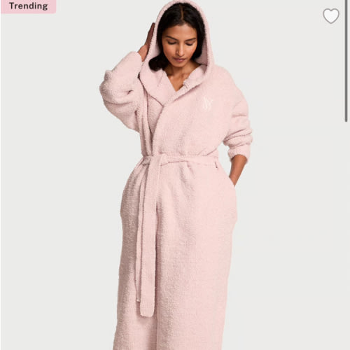 Cozy Chenille Hooded Long Robe
