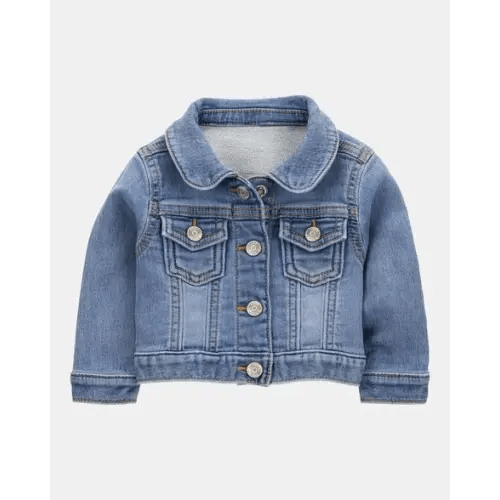 Baby Girl Denim Knit-Like Jacket - Medium Wash - OshKosh B'gosh | Carter's 
(9 Months)