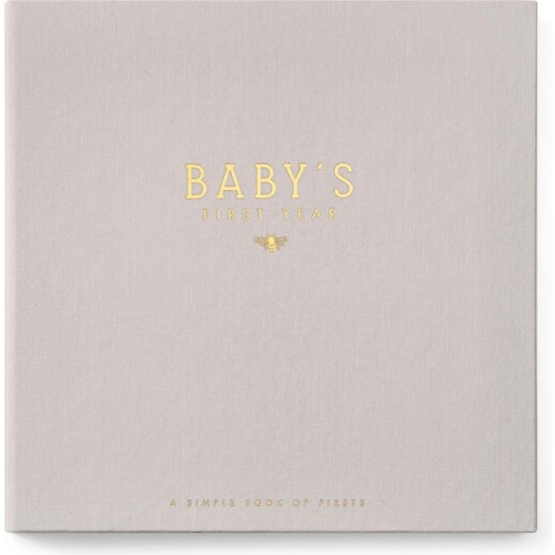 Lucy Darling 'Baby's First Year' Honey Bee Memory Book, Stone