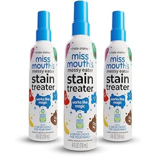Miss Mouth's Messy Eater Stain Treater Spray - 16oz Stain Remover - Newborn & Baby Essentials - No Dry Cleaning Food, Grease, Coffee Off Laundry, Underwear, Fabric
