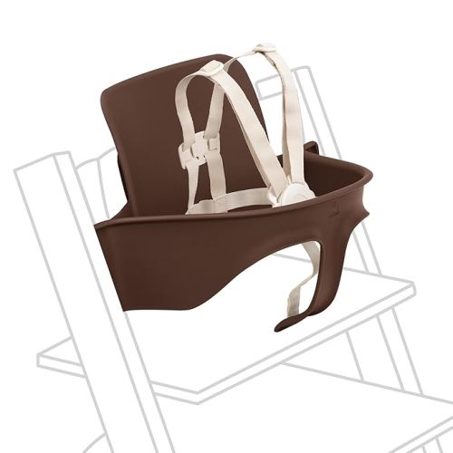 Stokke Tripp Trapp Baby Set 2, Warm Brown - Ages 6-36 Months - Convert The Tripp Trapp Chair into a Comfortable High Chair - Includes Stokke Harness 2