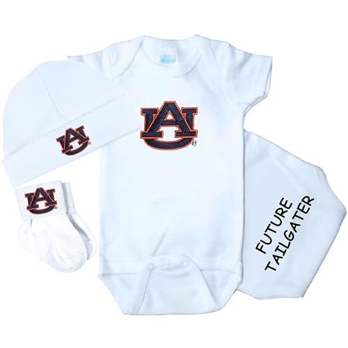 Auburn Tigers 3 Piece Baby Clothing Set
