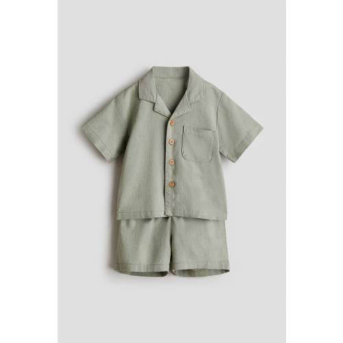 2-PIECE LINEN-BLEND SET