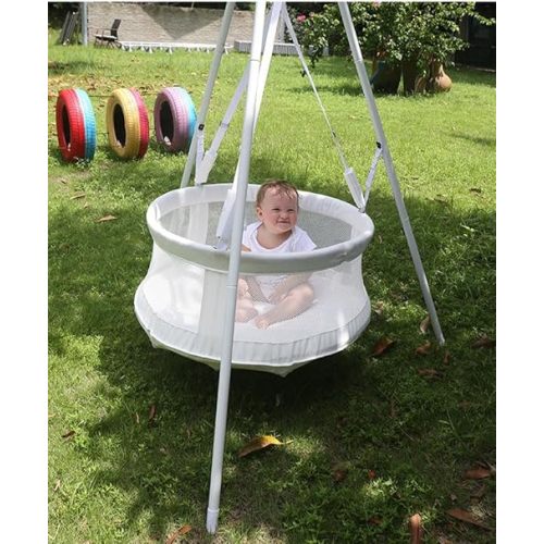 Portable Bassinet and Swing with Soothing Rocking Motion, Versatile Baby Bouncer seat for Infants 0-12 Months, Ideal for Lying and Sitting Baby Rocking Bed, Cradle Bed, Swing, Soothing