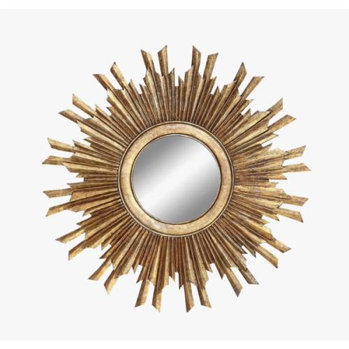 Mercer41 Harbert Round Reclaimed Wood Sunburst Wall Mirror & Reviews | Wayfair