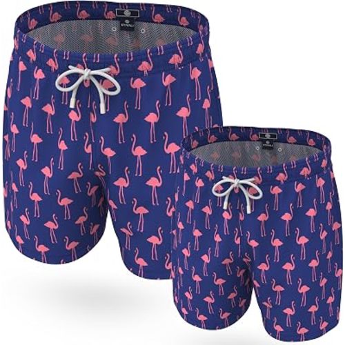 Stivali Father Son Matching Swim Trunks - Modern Swimming Trunk Set - Daddy Son Bathing Suits