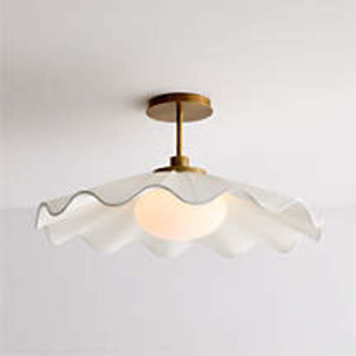 Everly White 24.5" Kids Flush Mount Ceiling Light