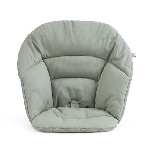 Stokke Clikk Cushion, Glacier Green - Compatible with Clikk High Chair - Provides Support for Babies - Made with Organic Cotton - Reversible & Machine Washable - Best for Ages 6-36 Months