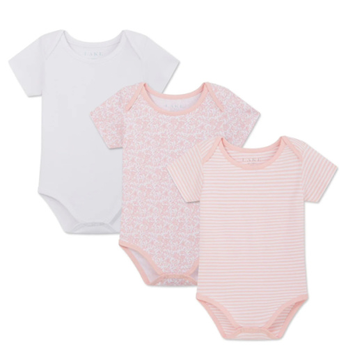 LAKE | Baby | Pima Cotton Pajamas | English Rose Baby Bodysuit Bundle