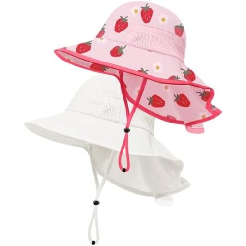 Baby Sun Hat with Neck Flap UPF 50+ for Toddler Sun Protection Beach Hat