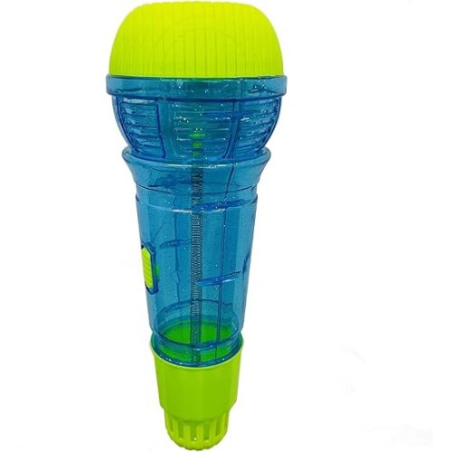 Echo Mic for Kids Lightweight Music Singing Toys Speech Therapy Feedback Toy, Fun Supplies for Birthday, Picnic, BBQ, Holiday Party(No Battery Needed) (Bule)