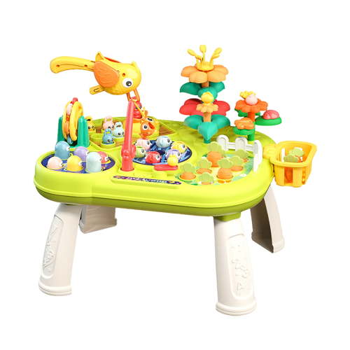Education Puzzle Toy Baby Activity Table Multifunctional Learning Table for Toddlers Standing Play Center Birthday for 18 Months and Up