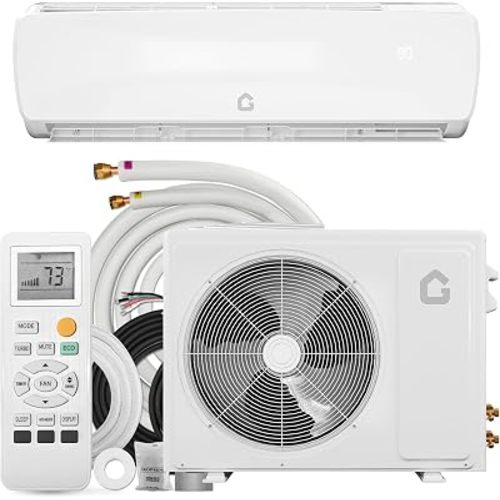 GarveeHome SEER 19 12000BTU 230V Mini Split Air Conditioner | Energy-Efficient Inverter AC System with Remote Control & Easy Installation Kit for Rooms Up to 750 Sq.Ft
