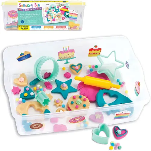 Creativity for Kids Sensory Bin: Bake Shop - Pretend Play Kindergarten Learning Activities, Sensory Toys for Kids Ages 3-4+, Toddler Gifts for Girls and Boys