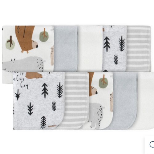 10-Pack Baby Boys Bear Washcloths – Gerber Childrenswear