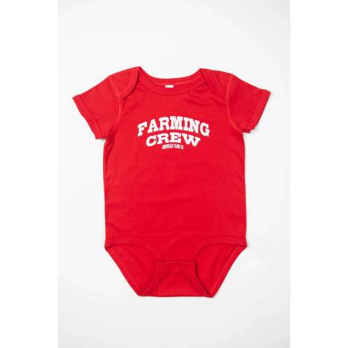 Red 'Farming Crew' Onesie – American Farm Company
