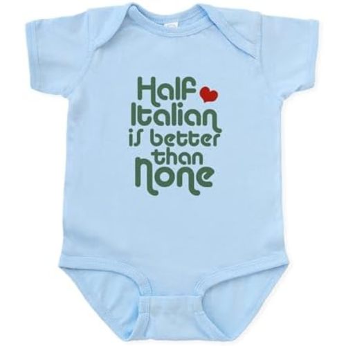 CafePress Half Italian Infant Bodysuit Cute Infant Bodysuit Baby Romper