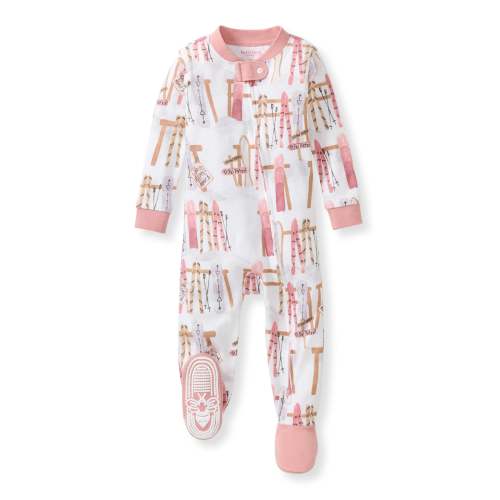 Sunrise Slopes Organic Cotton Sleeper - Organic Rose – Burt's Bees Baby