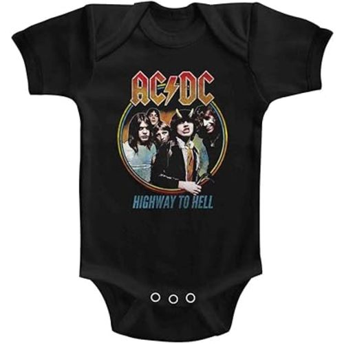 AC/DC Hard Rock Band Music Group Highway to Hell Infant Baby Romper Snapsuit