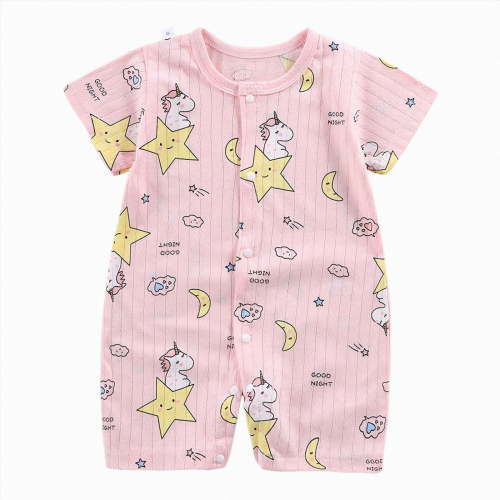 felwors Casual Clothes for Infant Newborn Infant Boy Girl Romper Jumpsuit Outfits Clothes(Z03-Light Pink,0-6 Months)