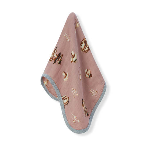 Mushroom Contour Four Layer Burp Cloth