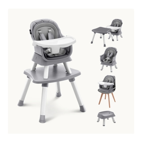 HARPPA Moro | 8 in 1 High Chair, Newborn to Toddler Feeding Booster Seat with Recline & Adjustable Heights, Portable, Easy to Clean & Fold – Perfect for Mealtime, Playtime & Growth