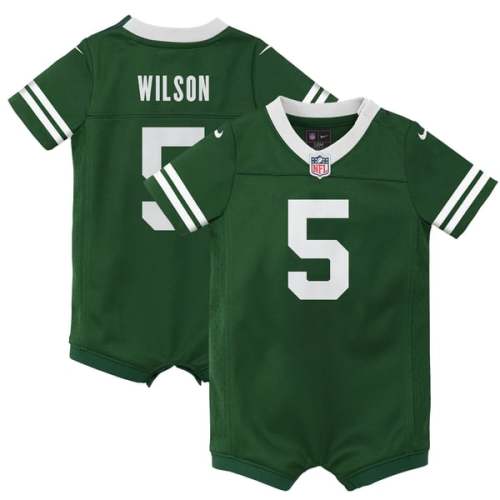 Garrett Wilson New York Jets Nike Newborn Romper Game Jersey - Green