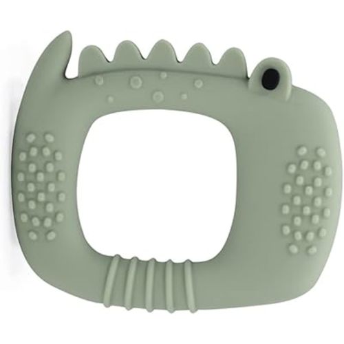 Loulou Lollipop Wild Silicone Baby Teether - Alligator Sage