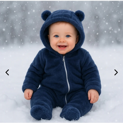Baby Snowsuit | Warm Insulated Zip-Up Design | Sizes 0-12M | Easy On & Off for Little Ones – Beekee