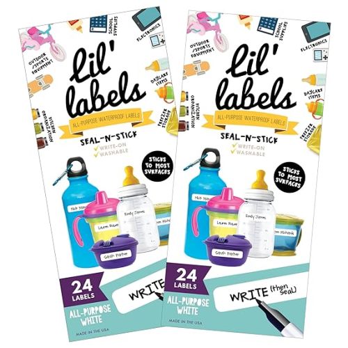 Lil' Labels - Bottle & Lunchbox Labels for Daycare - 2 Pack