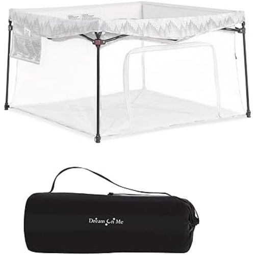 Dream On Me Ziggy Playpen Only, Soft Base, Portable, 43.3in, Dove White