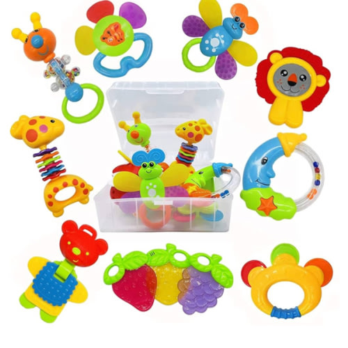 Infant Rattles/Teether Toy Set