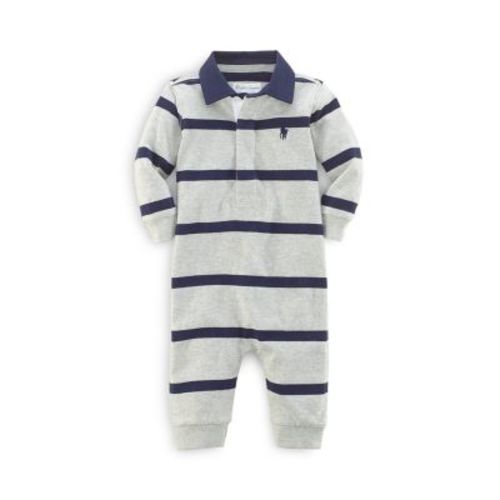 Boys' Rugby Stripe Coverall - Baby - 6 months
