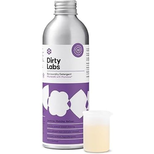 Dirty Labs | Murasaki Scent | Bio Enzyme Liquid Laundry Detergent | 32 Loads (8.6 fl oz) | Hyper-Concentrated | High Efficiency & Standard Washing | Nontoxic, Biodegradable | Stain & Odor Removal
