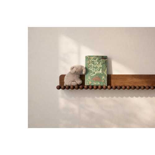 Retro Whimsical Beaded Floating Wall Shelf Nursery Book Shelf Novelty Modern Farmhouse Wall decor Kids Room Montessori Non Toxic wall Shelf