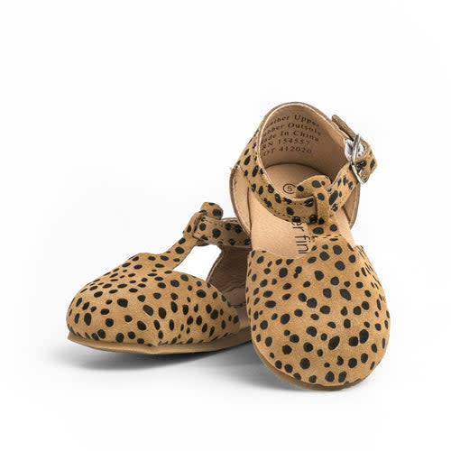 Piper Finn - Baby & Toddler Shoes - Hard Sole Mary Janes - Cheetah