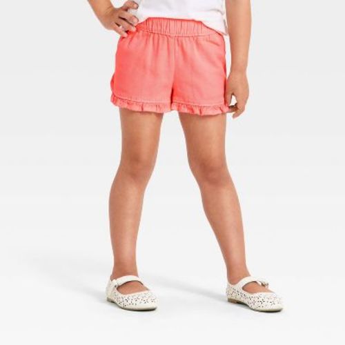 Toddler Girls' Twill Shorts - Cat & Jack™ Pink 12M