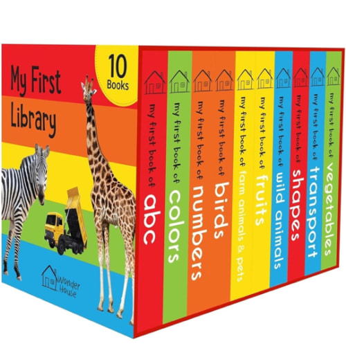 My First Library: Boxset of 10 Board Books for Kids