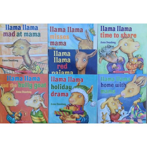 Llama Llama COMPLETE 7 Book Set Pack Collection: Llama Llama and the Bully Goat, Holiday Drama, Red Pajama, Time to Share, Home with Mama, Mad at Mama, Misses Mama