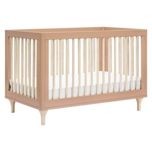 Babyletto Lolly 3-in-1 Convertible Crib with Toddler Bed Conversion Kit - Canyon/Washed Natural