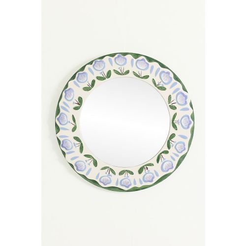 Tulip Flower Round Wall Mirror
