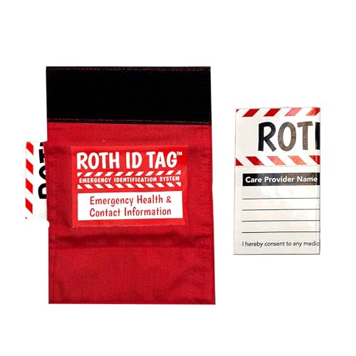 ROTH ID TAG™ Traveler Seat Belt Cuff | Emergency Contact Identification System