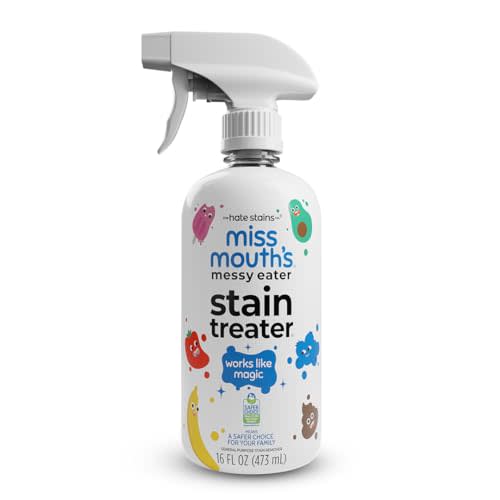Miss Mouth's Messy Eater Stain Treater Spray - 16oz Stain Remover - Newborn & Baby Essentials - No Dry Cleaning Food, Grease, Coffee Off Laundry, Underwear, Fabric